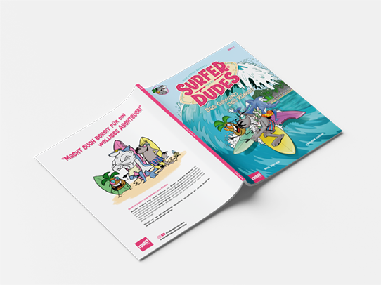 Rückseite des Surfer Dudes Comics